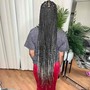 Small Boho Knotless Braids