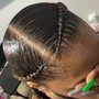 Ghana Braids (Feed ins) 2braids