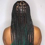 Extra small knotless braids