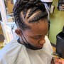 Natural Perm Rods on short hair