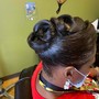 Reg. Updo on Relaxed hair