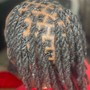 Conrows with hair extensions