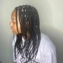 Butterfly locs, soft locs (shoulder length)