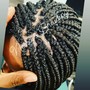 Small Box Braids Mid-back length