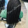 Small Box Braids Mid-back length