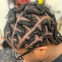 Cornrows (client’s natural hair no hair added)