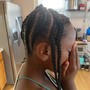 Feed-in ponytail Braids