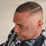 Enhanced Men's Cut W/Towel (taper w/beard, skin fade, bald fade, shears, etc.)