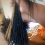 Short Bohemian Knotless Braids