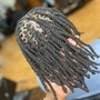 Medium/large  Starter locs two strand twist/coils