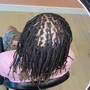 Loc Retwist : MED/LARGE (Past Mid Back)