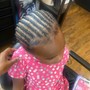 Kid's Braids with added extensions