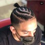 Man Bun 5-8 Cornrows