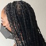 Small medium Knotless / bohemian box braid