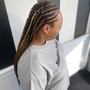 Half feed in half Knotless Braids