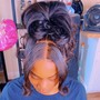 Double Frontal ponytail install (front &amp; Back)