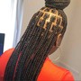 Large Rubber-band Box Braids