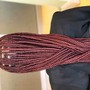 Large Rubber-band Box Braids