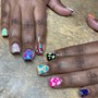 Simple Abstract Nail Art