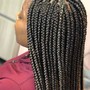 Short Bohemian Knotless Braids