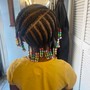 Large kids knotless/box Braids