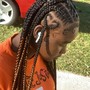 6 feed in Cornrow Braids