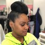 Shampoo and Style (relaxed hair)