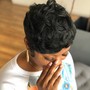 Shampoo and Style (relaxed hair)