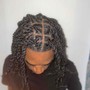 Invisible locs half head