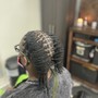 Shampoo and braid down