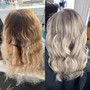 Bleach in root and toner