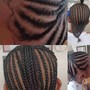 Kids French braid styles