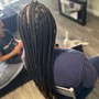 Medium knotless braids