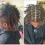 Natural hair Box Braids