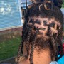 Wash , Retwist and 2-Strand (Short- Shoulder length)