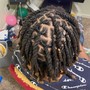 Wash , Retwist and 2-Strand (Short- Shoulder length)