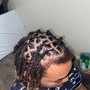 Wash, Retwist , 2-Strand twist(Shoulder length - lower back)