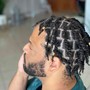 Mens Cornrows 5-6 braids (full head )