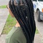 Small feed in braids