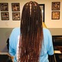 Medium large box braids