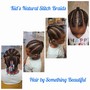 Kid's Natural Stitch Braids