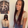 Medium knotless braids