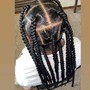 Medium knotless braids