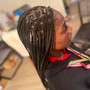 Medium knotless braids