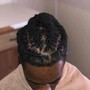 Straight back cornrows