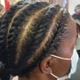 Flat Twists on natural hair