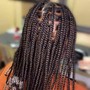 Medium large box braids