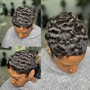 Relaxer with semi permanent/rinse