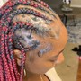 Feed in 4 braids