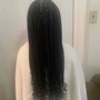 Medium knotless braids Midback